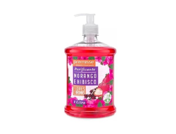 Sabonete Liquido Morango e Hibisco Glicerinado Premisse 450ml