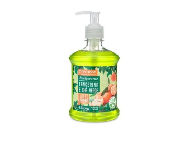 Sabonete Liquido Tangerina e Chá Verde Glicerinado Premisse 450ml