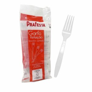 Garfo Cristal Premium para Refeição C/ 50 Prafesta