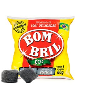 Um pacote de esponja de aço bom bril