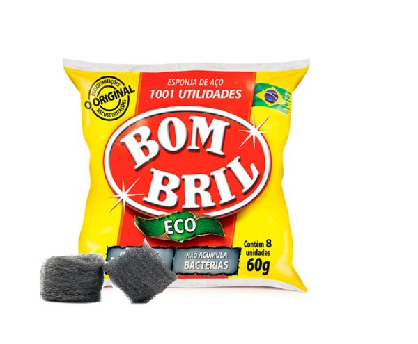 Um pacote de esponja de aço bom bril