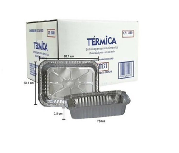 Marmitex Bandeja 730ml  C/100