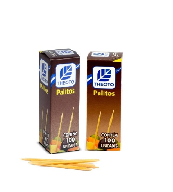 Palito 2 Pontas C/100 unid Theoto
