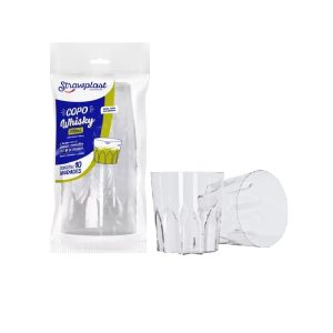 Copo Cristal para Whisky 300ml Straw C/10 unid