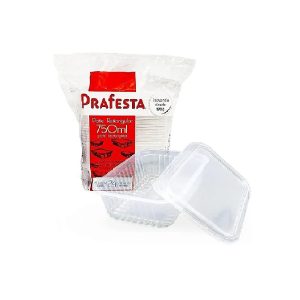 Pote com Tampa Prafesta Retan. 750ml C/24 unid