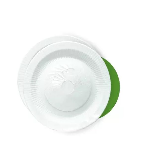 Prato Plastico Branco Copoplast 15cm  C/10 unid
