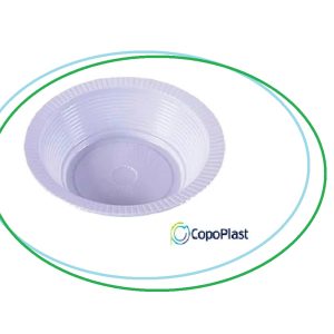 PRF-15 Prato Plast. Branco Copoplast 15cm Fundo C/10