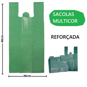Sacola Reciclada 30X40X0,6cm Cinza C/5kg Multicor