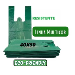 Sacola Reciclada cm Cinza C/5kg Multicor