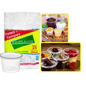 Pote Sobretampa Rioplastic 200ml C/25