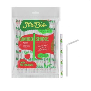 Canudo Sachê Bio Comum Acaí C/ 100 unid Straw
