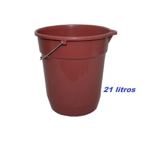 Balde Plastico Sort. C/Bico CVL 21L.