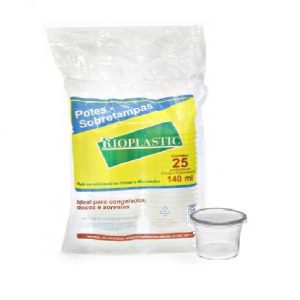 Pote Sobretampa Rioplastic 140ml C/25