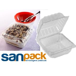Embalagem Cristal Doce Quadrado C/300