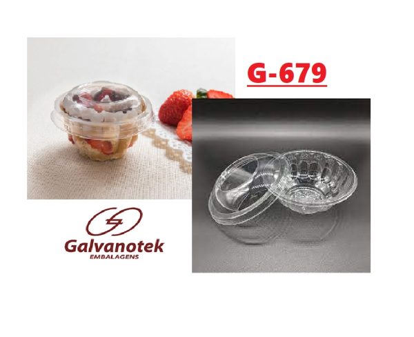 Embalagem Cristal para Sobremesa C/Tampa 150ml C/300
