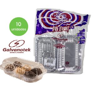 Embalagem Cristal Ret. para Doce Alto C/10