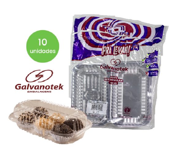 Embalagem Cristal Ret. para Doce Alto C/10