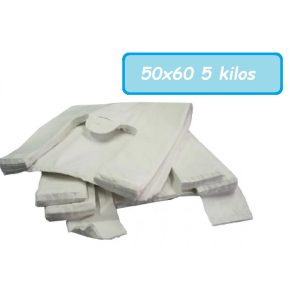 Sacola Reciclada 50X60X0,8cm Branca C/5kg Real.
