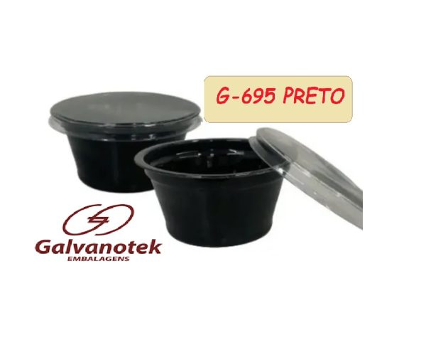 Pote Preto para Molho 30ml  C/700