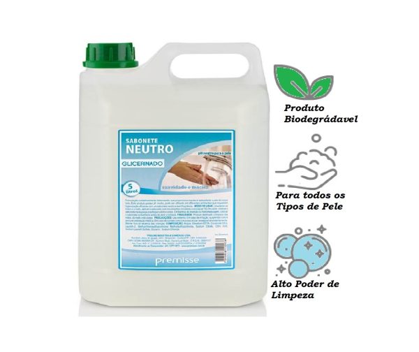 Sabonete Liquido Neutro Glicerinado PremisseE 5L