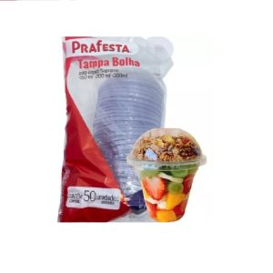 Tampa Bolha Prafesta 150/200/300ml C/50 unid