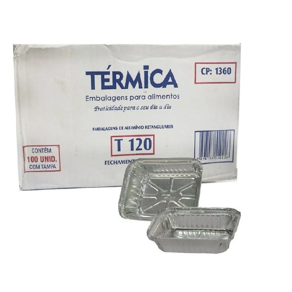 T-120 Marmitex Bandeja  530ml  C/100 Unid