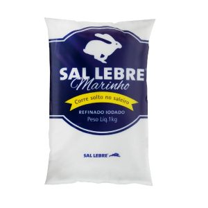 Sal Refinado Lebre 1KG Iodado.