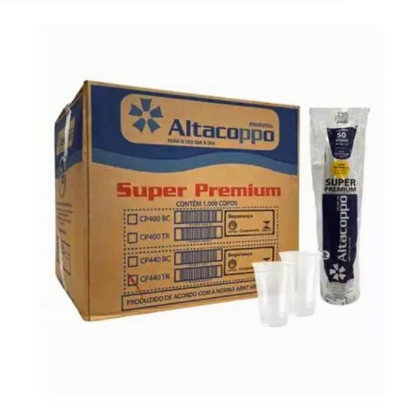 CP-330TR Copo Plast. Altacoppo 330ml Transp. C/50.