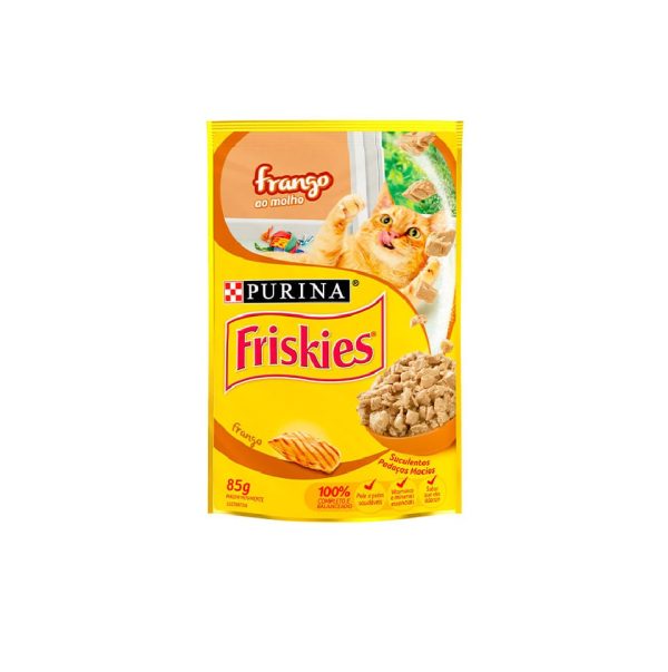 Alimento P/Gatos Friskies Sache 85g Frango.