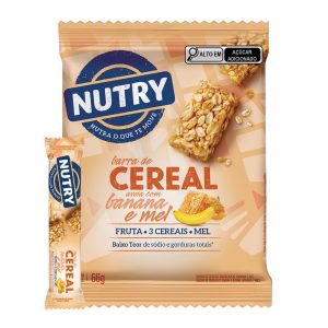 Barra de Cereal C/3 Banana/Aveia/Mel Nutry 22g
