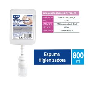 Espuma Higienizadora para Mãos Elite Excellence 800ml