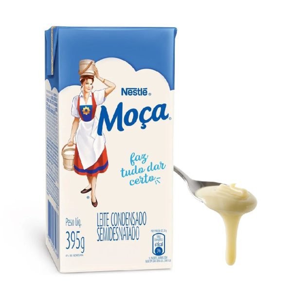Leite Condensado Nestle Moça 395gr Semidesnatado.