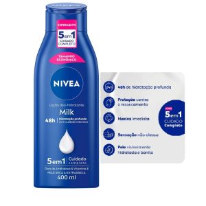 Loção Hidratante Nivea 400ml Milk.