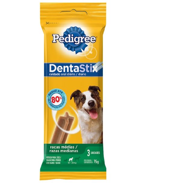 Alimento P/Cão Petisco Pedigree Dentastix C/3 77gr