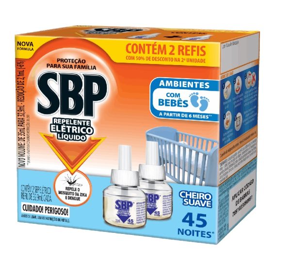Repelente Liquido SBP Refil C/2 35ml Multi.