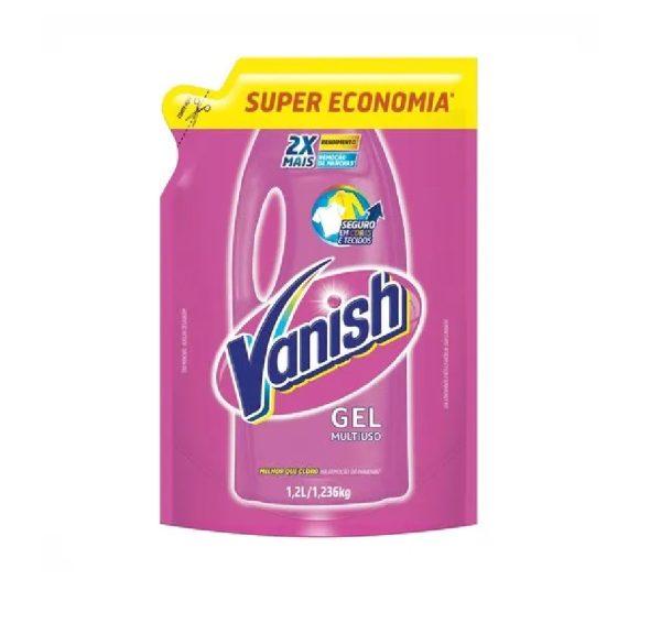 Alvejante em Gel Vanish Sachê 1,2L Pink.