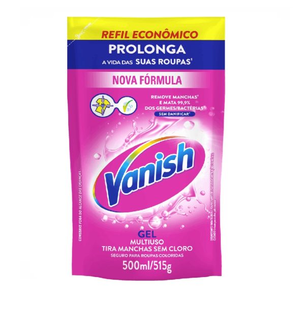 Alvejante em Gel Vanish Sachê 500ml Pink.