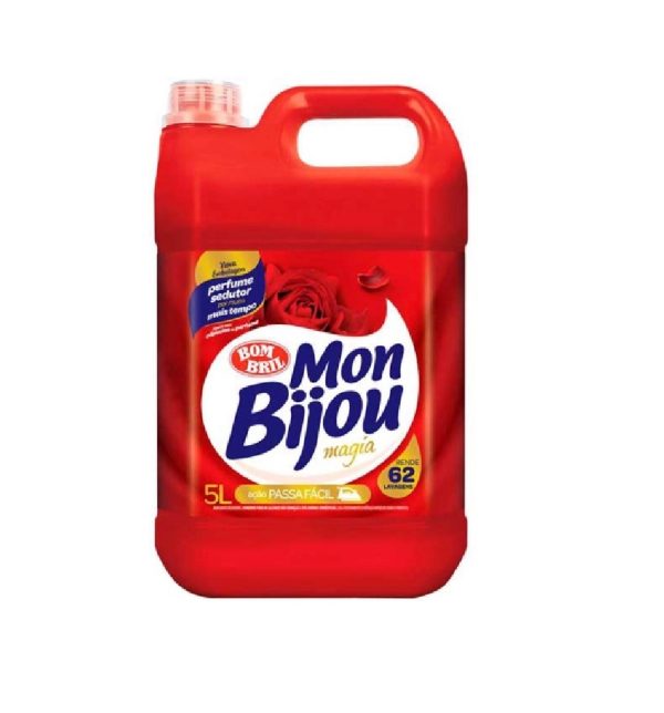 Amaciante de Roupas Mon Bijou 5L Proteção Vermelha.