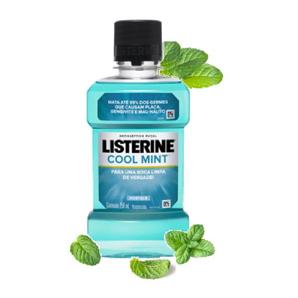 Antisseptico Bucal Listerine 250ml Cool Mint.