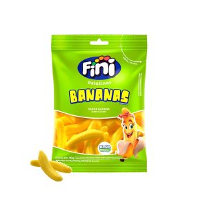 Bala de Gelatina Fini 90g Banana.