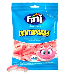 Bala de Gelatina Fini 90g Dentaduras.