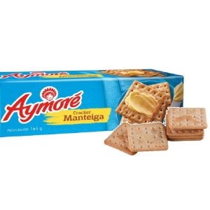 Biscoito Cream Cracker Aymore 164g Manteiga.