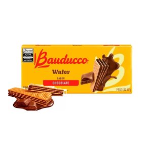 Biscoito Wafer Bauducco 92g Chocolate.