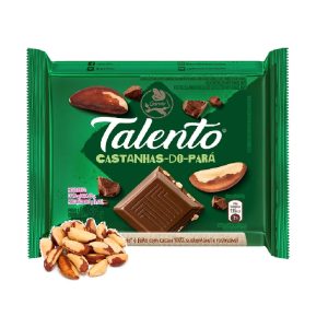 Chocolate Garoto Talento 85g Castanha.