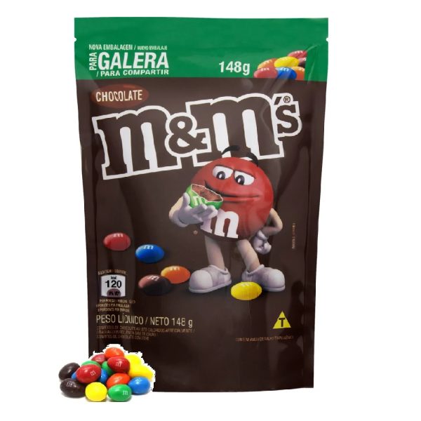 Chocolate MMs Sachê 148g ao Leite.