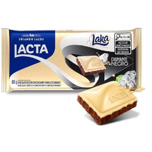 Chocolate Lacta TAB 80g Diamante Negro e Laka.