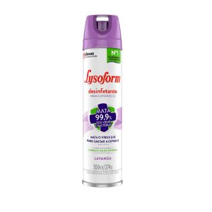 Desinfetante Aerossol Lysoform 360ml Lavanda.