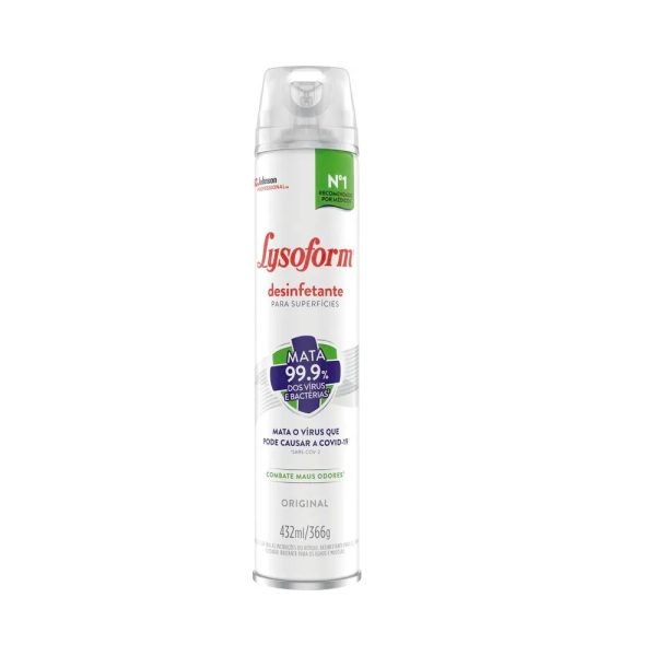 Desinfetante Aerossol Lysoform 432ml Original.