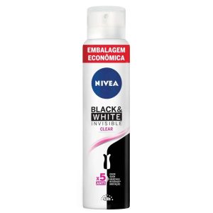 Desodorante Aer Nivea Fem. Black White 200ml.