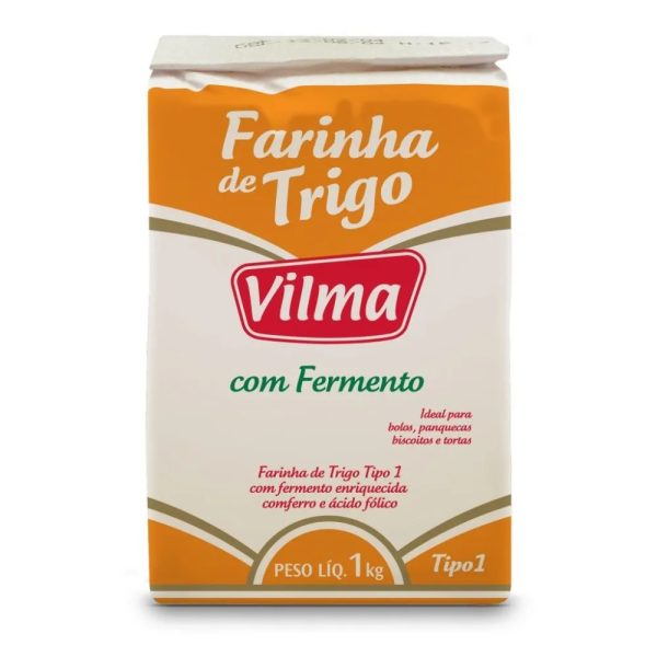 Farinha de Trigo C/Fermento Vilma 1kg.